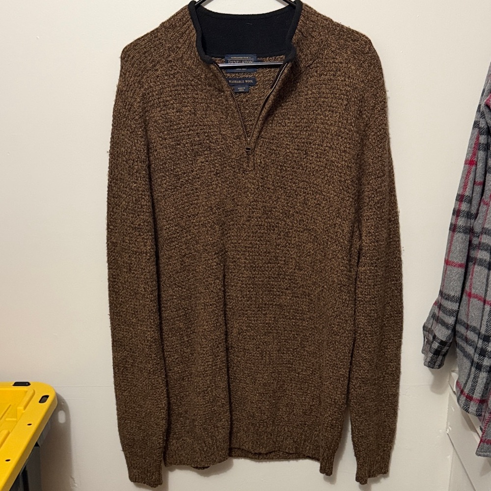Pendleton Men's Zip Up Brown Sweater NWOT